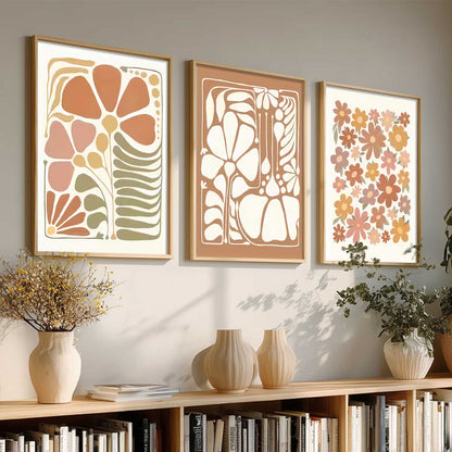 Boho Wall Art Paintings for Living Room Bedroom