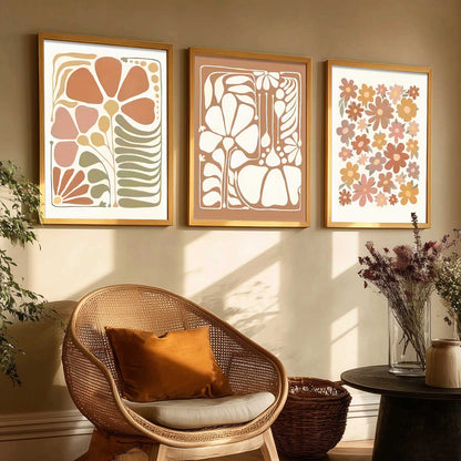 Boho Wall Art Paintings for Living Room Bedroom