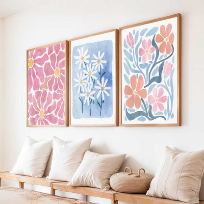 Boho Wall Art Paintings for Living Room Bedroom