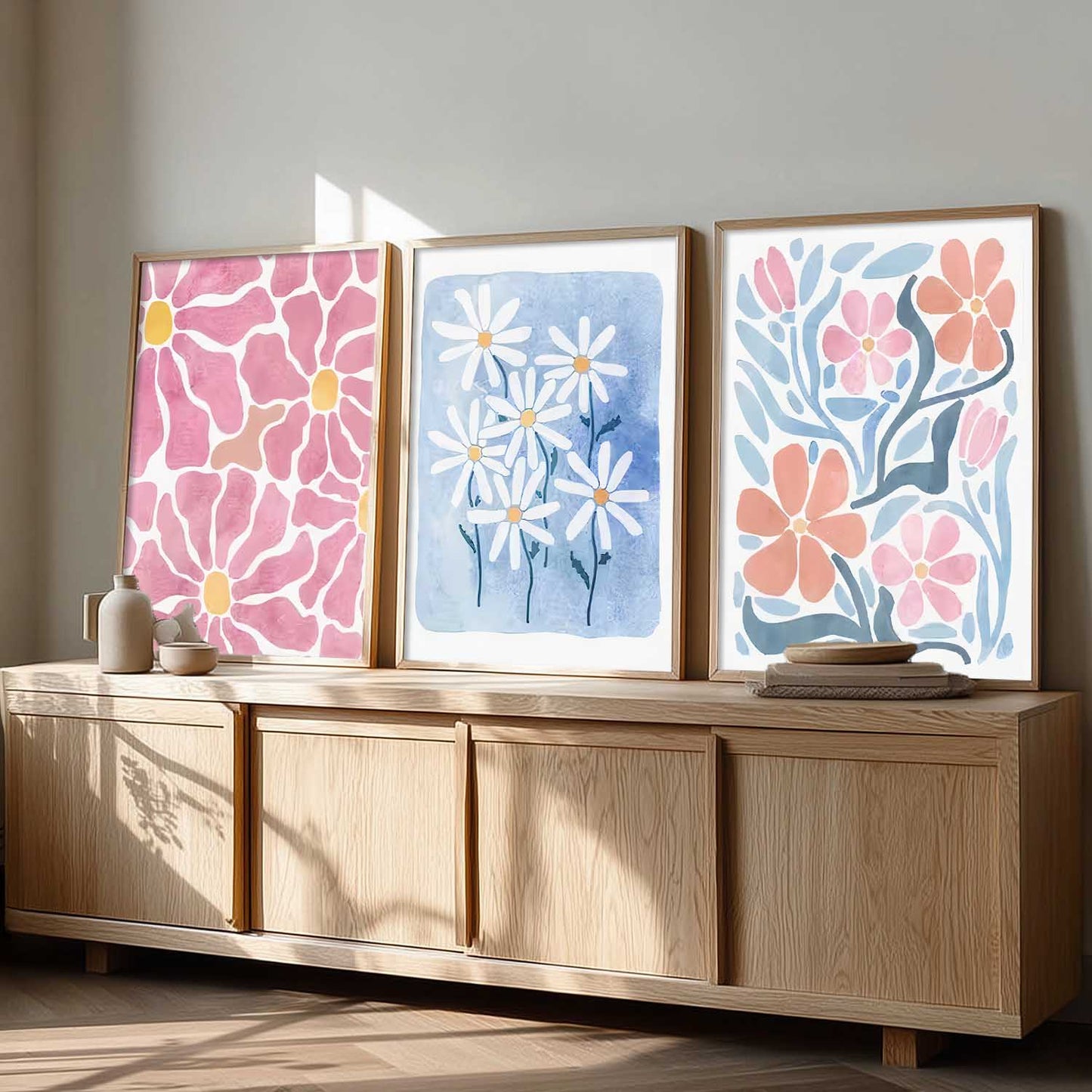 Boho Wall Art Paintings for Living Room Bedroom