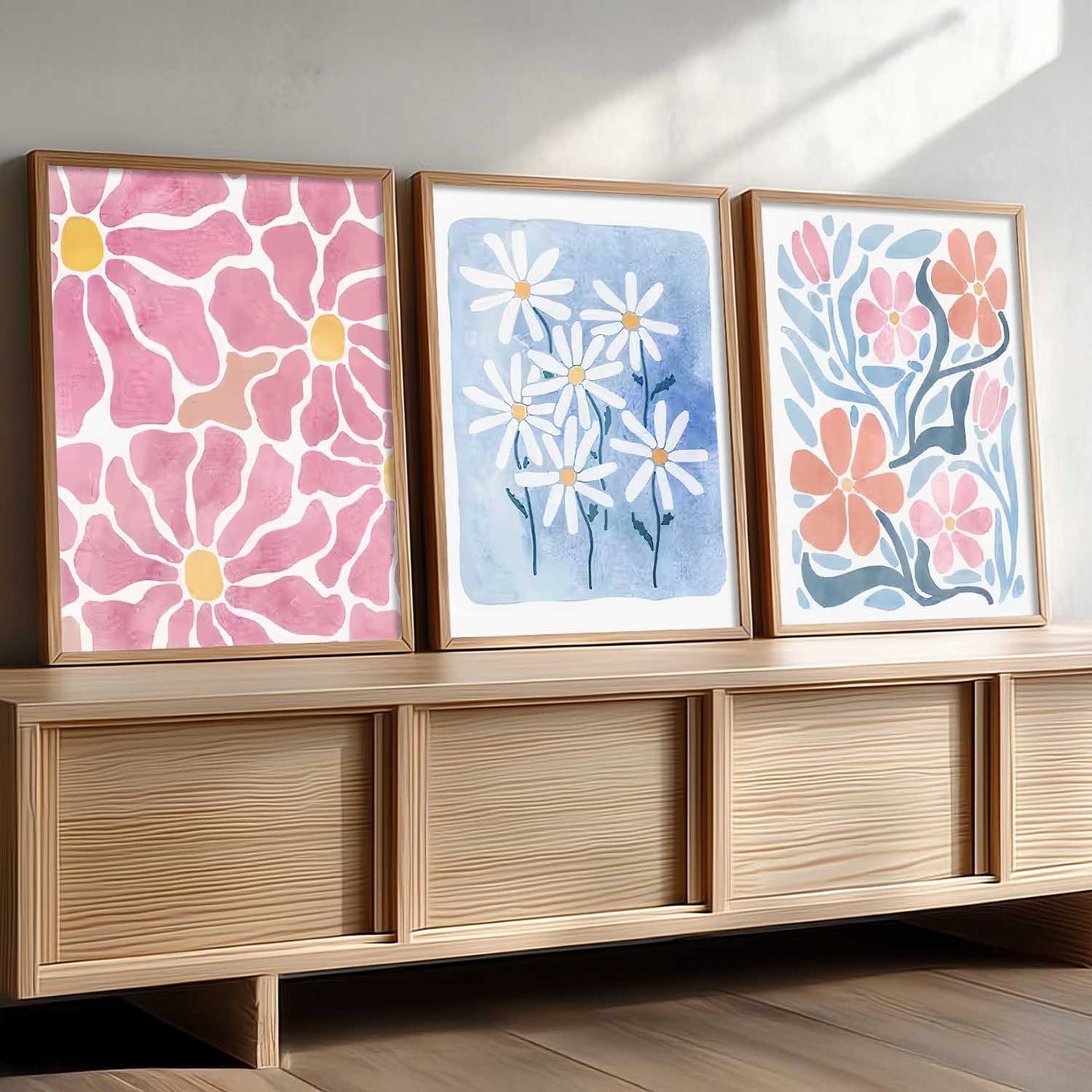 Boho Wall Art Paintings for Living Room Bedroom