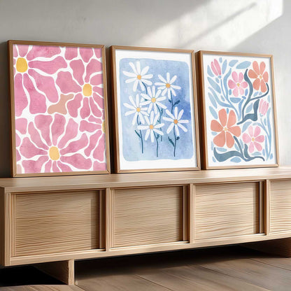 Boho Wall Art Paintings for Living Room Bedroom