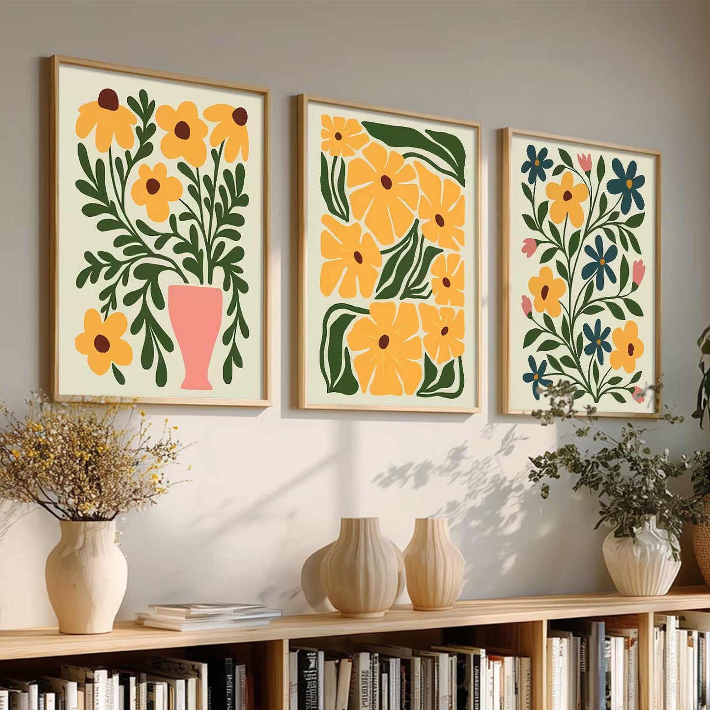 Boho Wall Art Paintings for Living Room Bedroom