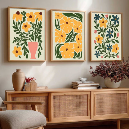 Boho Wall Art Paintings for Living Room Bedroom