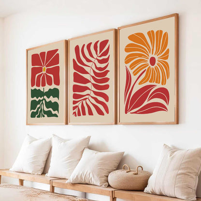 Boho Wall Art Paintings for Living Room Bedroom