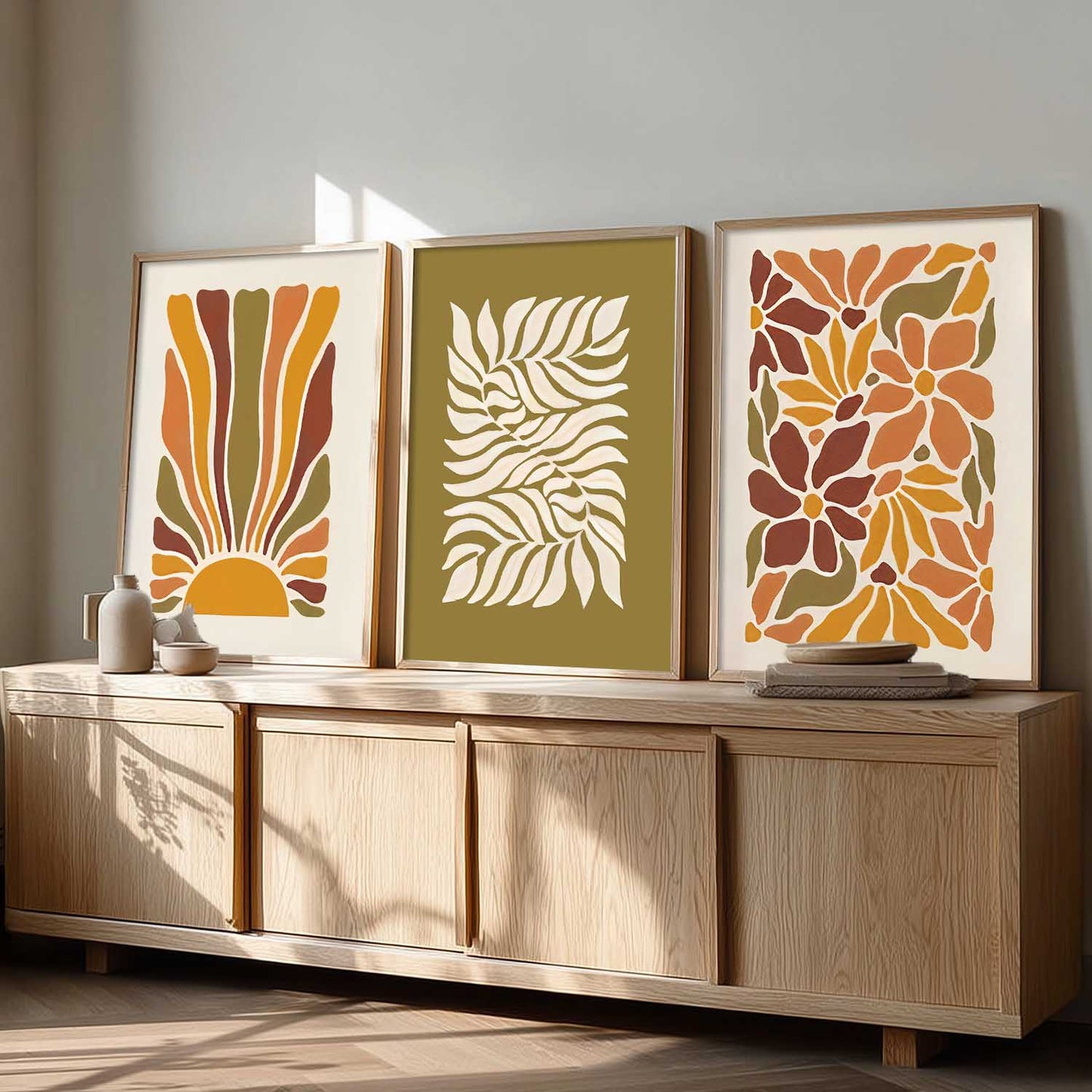 Boho Wall Art Paintings for Living Room Bedroom