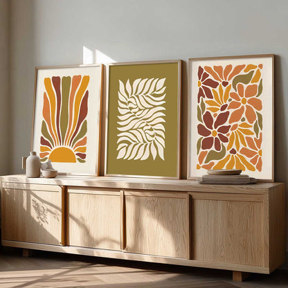 Boho Wall Art Paintings for Living Room Bedroom