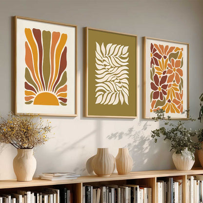 Boho Wall Art Paintings for Living Room Bedroom