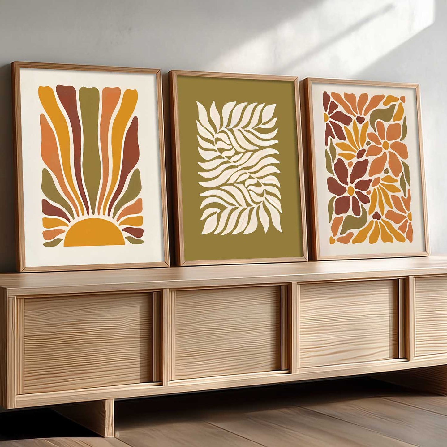 Boho Wall Art Paintings for Living Room Bedroom