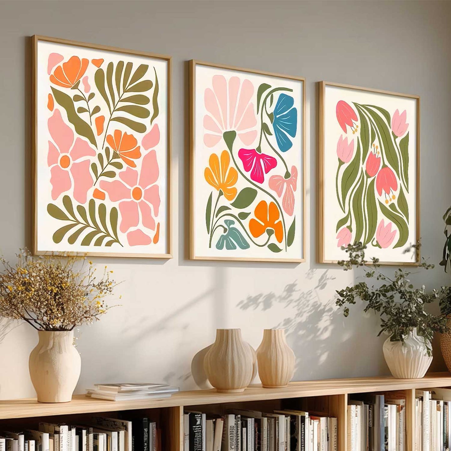 Boho Wall Art Paintings for Living Room Bedroom