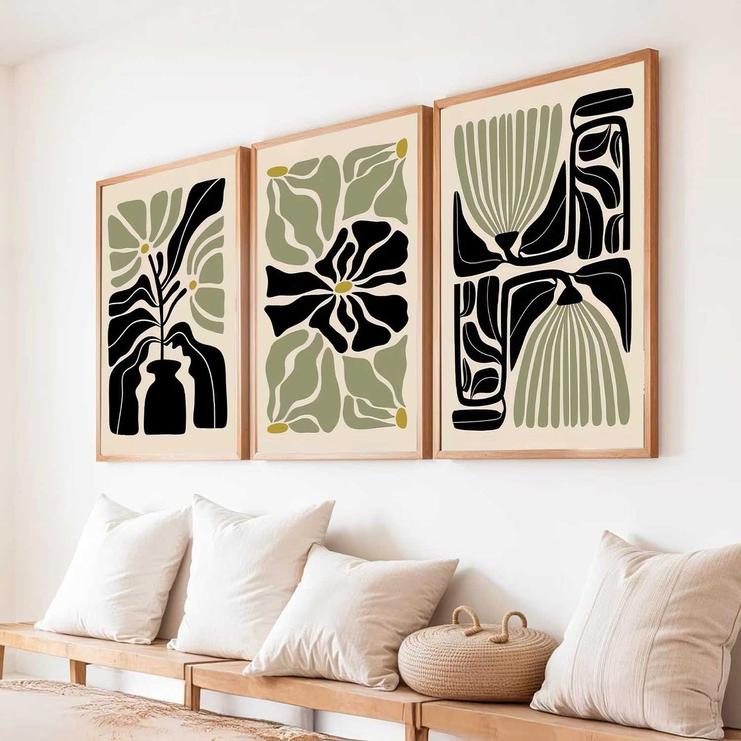 Boho Wall Art Paintings for Living Room Bedroom