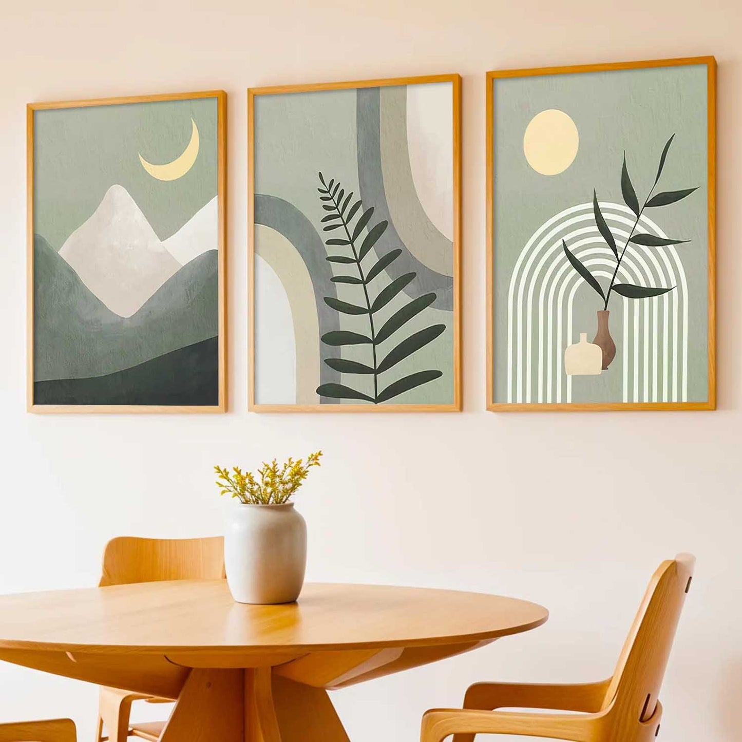 Boho Wall Art Paintings for Living Room Bedroom