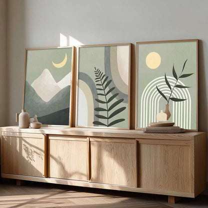 Boho Wall Art Paintings for Living Room Bedroom