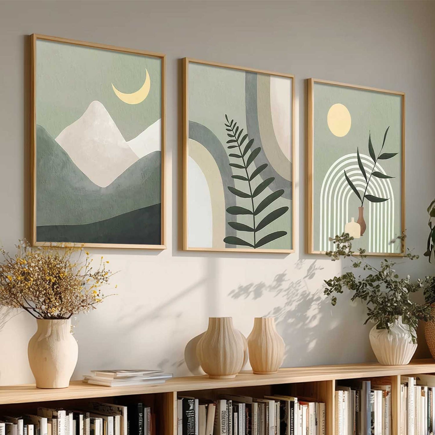 Boho Wall Art Paintings for Living Room Bedroom