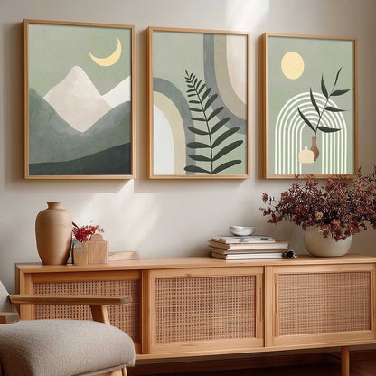 Boho Wall Art Paintings for Living Room Bedroom