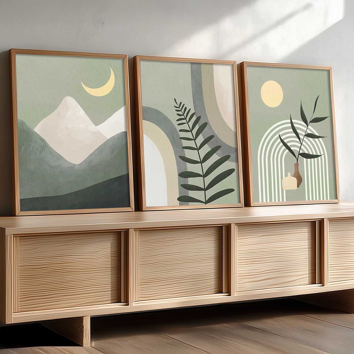 Boho Wall Art Paintings for Living Room Bedroom