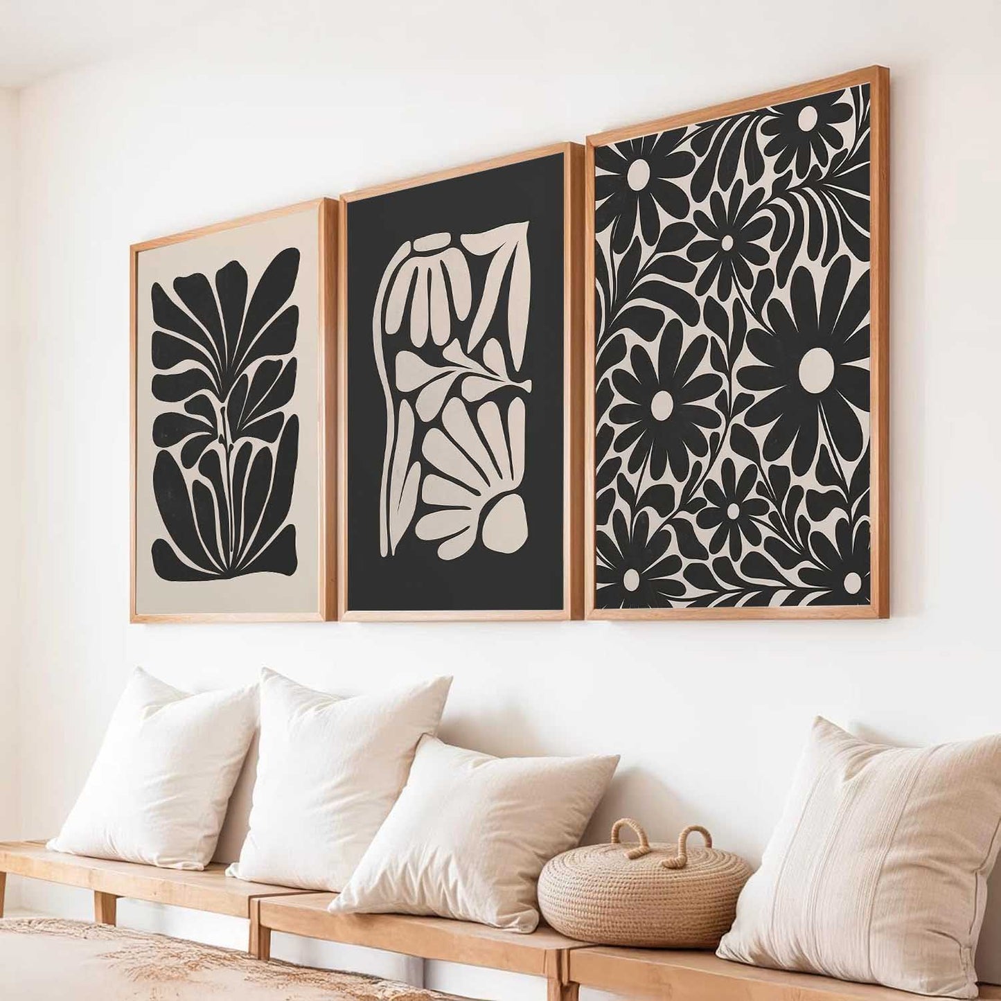 Boho Wall Art Paintings for Living Room Bedroom