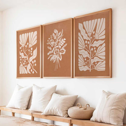 Boho Wall Art Paintings for Living Room Bedroom