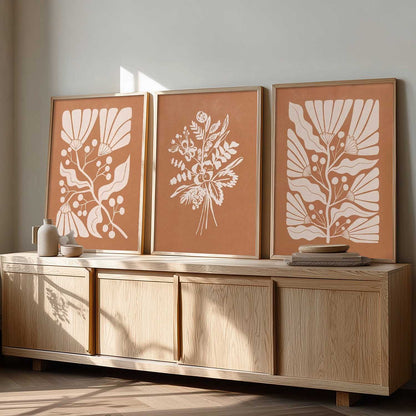 Boho Wall Art Paintings for Living Room Bedroom