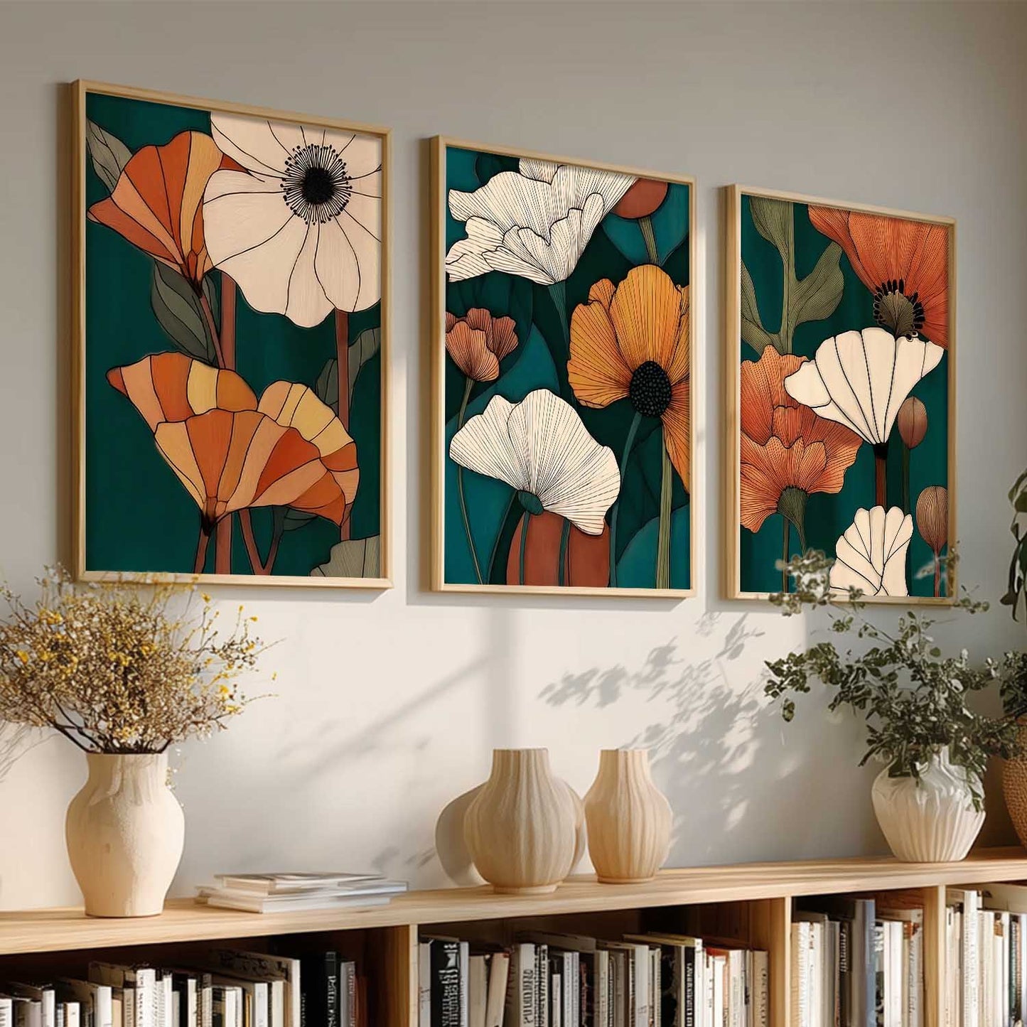 Boho Wall Art Paintings for Living Room Bedroom