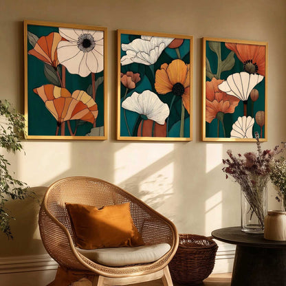 Boho Wall Art Paintings for Living Room Bedroom