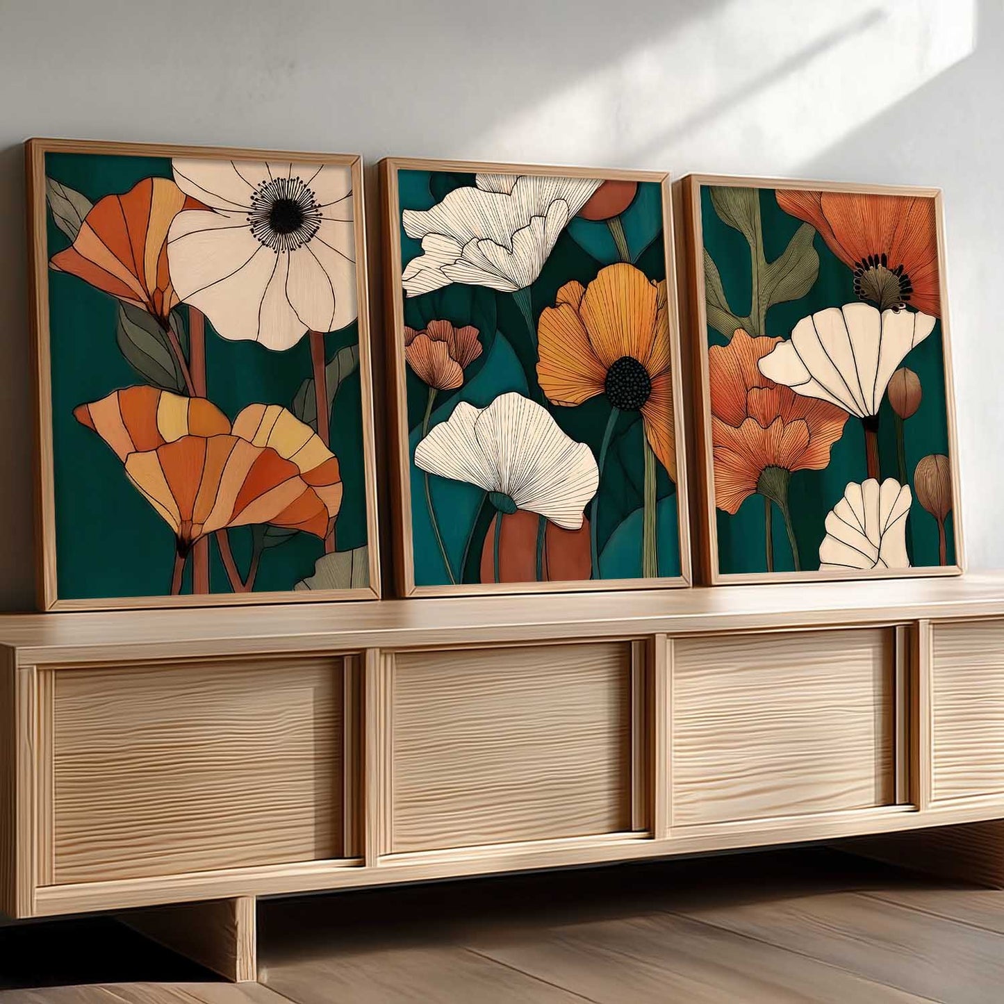 Boho Wall Art Paintings for Living Room Bedroom