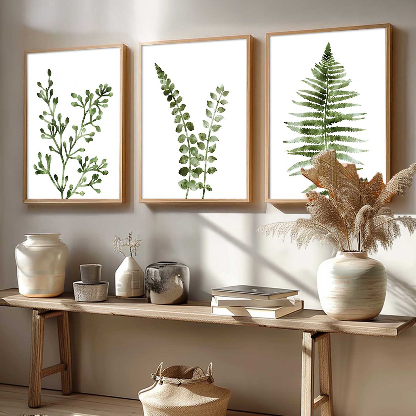 Botanical Art Home Decoration Painting | Aesthetic Floral Paintings With Frame For Living Room Bed Room Hotel Wall Decor Digital Reprint