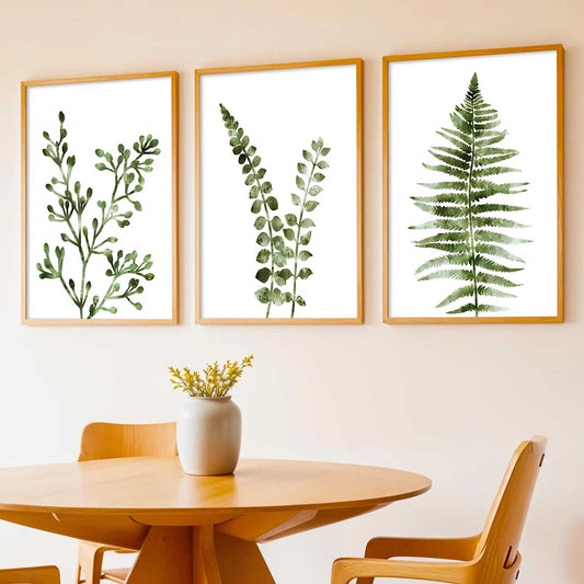 Botanical Art Home Decoration Painting | Aesthetic Floral Paintings With Frame For Living Room Bed Room Hotel Wall Decor Digital Reprint