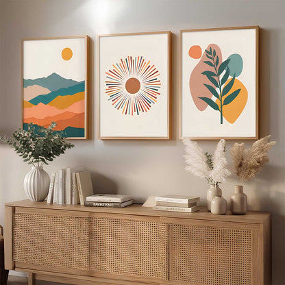 Boho Art Home Decoration Painting | Aesthetic Boho Paintings With Frame For Living Room Bed Room Hotel Wall Decor Digital Reprint