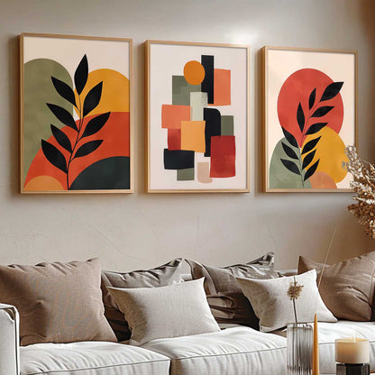 Boho Painting Wall Art Home Decoration | Aesthetic Paintings With Frame For Living Room Bed Room Hotel Wall Decor Digital Reprint