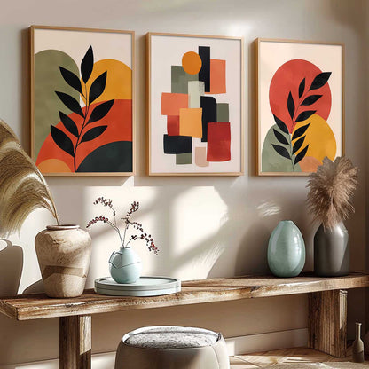 Boho Painting Wall Art Home Decoration | Aesthetic Paintings With Frame For Living Room Bed Room Hotel Wall Decor Digital Reprint