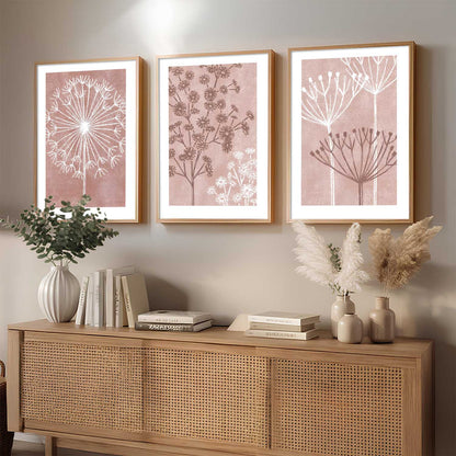 Floral Wall Art Home Decoration | Aesthetic Paintings With Frame For Living Room Bed Room Hotel Wall Decor Digital Reprint