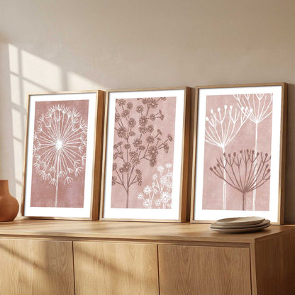 Floral Wall Art Home Decoration | Aesthetic Paintings With Frame For Living Room Bed Room Hotel Wall Decor Digital Reprint