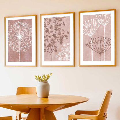 Floral Wall Art Home Decoration | Aesthetic Paintings With Frame For Living Room Bed Room Hotel Wall Decor Digital Reprint