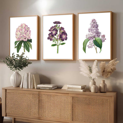 Floral Wall Art Home Decoration | Aesthetic Floral Paintings With Frame For Living Room Bed Room Hotel Wall Decor Digital Reprint