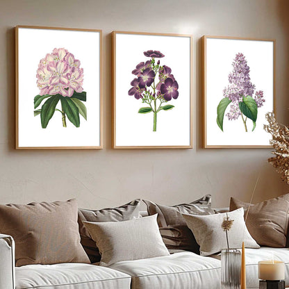 Floral Wall Art Home Decoration | Aesthetic Floral Paintings With Frame For Living Room Bed Room Hotel Wall Decor Digital Reprint