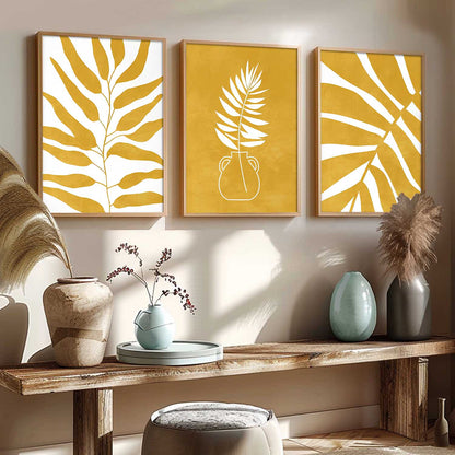 Aesthetic Abstract Floral Art Home Decoration | Boho Floral Paintings With Frame For Living Room Bed Room Hotel Wall Decor Digital Reprint