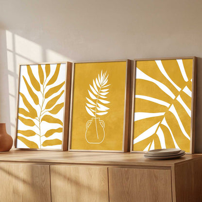 Aesthetic Abstract Floral Art Home Decoration | Boho Floral Paintings With Frame For Living Room Bed Room Hotel Wall Decor Digital Reprint