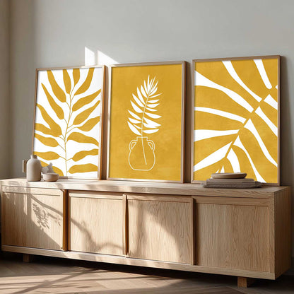 Aesthetic Abstract Floral Art Home Decoration | Boho Floral Paintings With Frame For Living Room Bed Room Hotel Wall Decor Digital Reprint