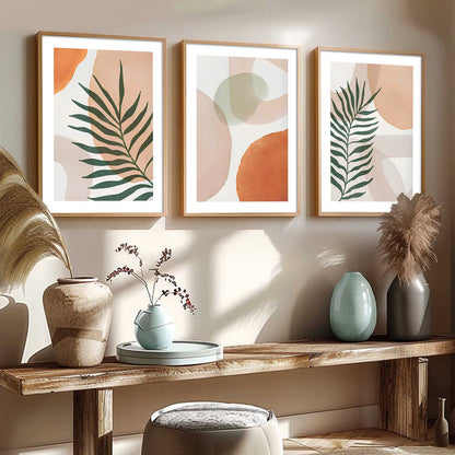 Home Decor Boho Painting Decorative Wall Art | Aesthetic Poster With Frame For Living Room Bed Room Hotel Wall Decor Digital Reprint