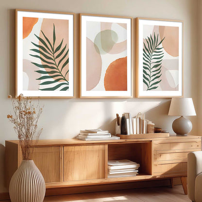 Home Decor Boho Painting Decorative Wall Art | Aesthetic Poster With Frame For Living Room Bed Room Hotel Wall Decor Digital Reprint