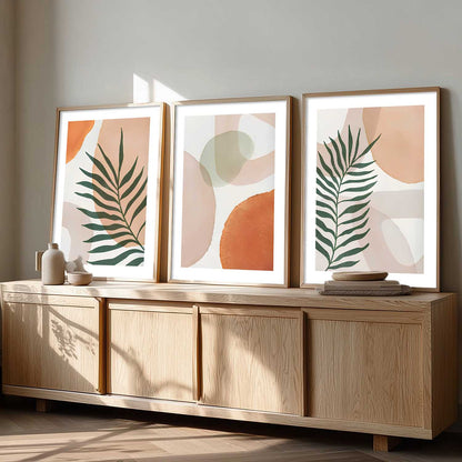 Home Decor Boho Painting Decorative Wall Art | Aesthetic Poster With Frame For Living Room Bed Room Hotel Wall Decor Digital Reprint