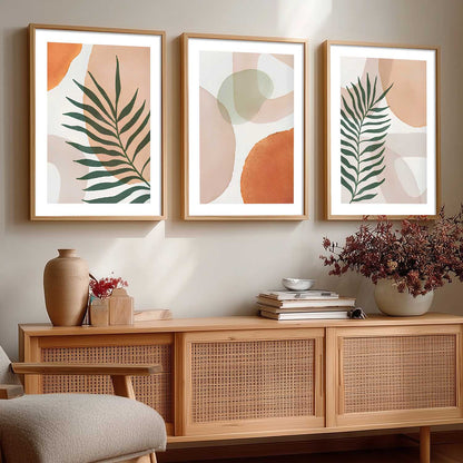 Home Decor Boho Painting Decorative Wall Art | Aesthetic Poster With Frame For Living Room Bed Room Hotel Wall Decor Digital Reprint