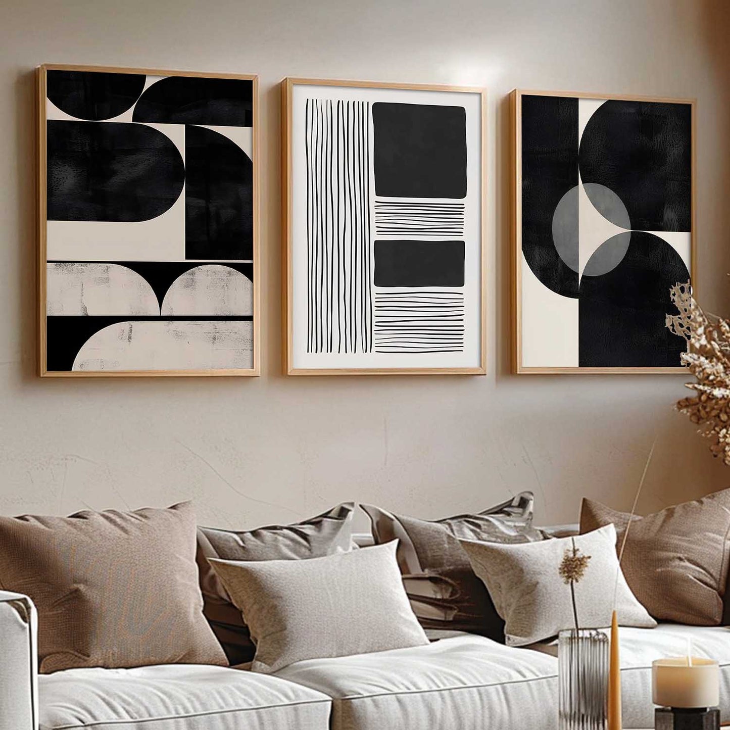 Boho Art Home Decoration Painting | Aesthetic Paintings With Frame For Living Room Bed Room Hotel Wall Decor Digital Reprint