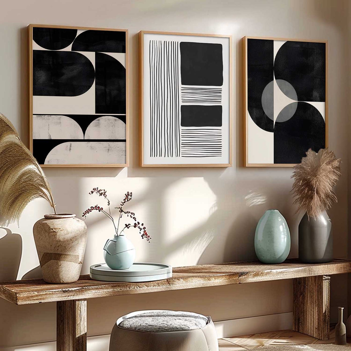 Boho Art Home Decoration Painting | Aesthetic Paintings With Frame For Living Room Bed Room Hotel Wall Decor Digital Reprint