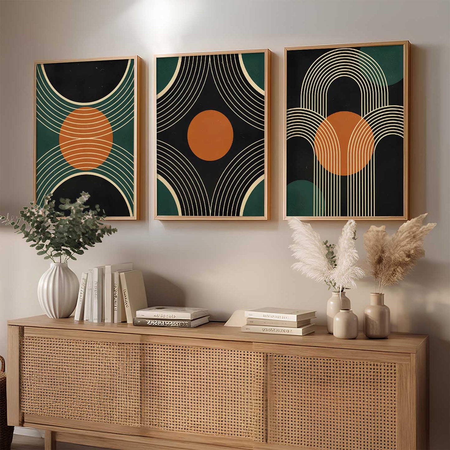 Boho Art Home Decoration Painting | Aesthetic Paintings With Frame For Living Room Bed Room Hotel Wall Decor Digital Reprint