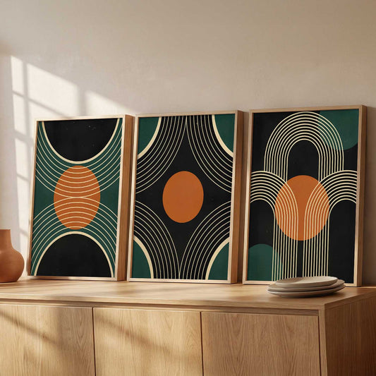 Boho Art Home Decoration Painting | Aesthetic Paintings With Frame For Living Room Bed Room Hotel Wall Decor Digital Reprint