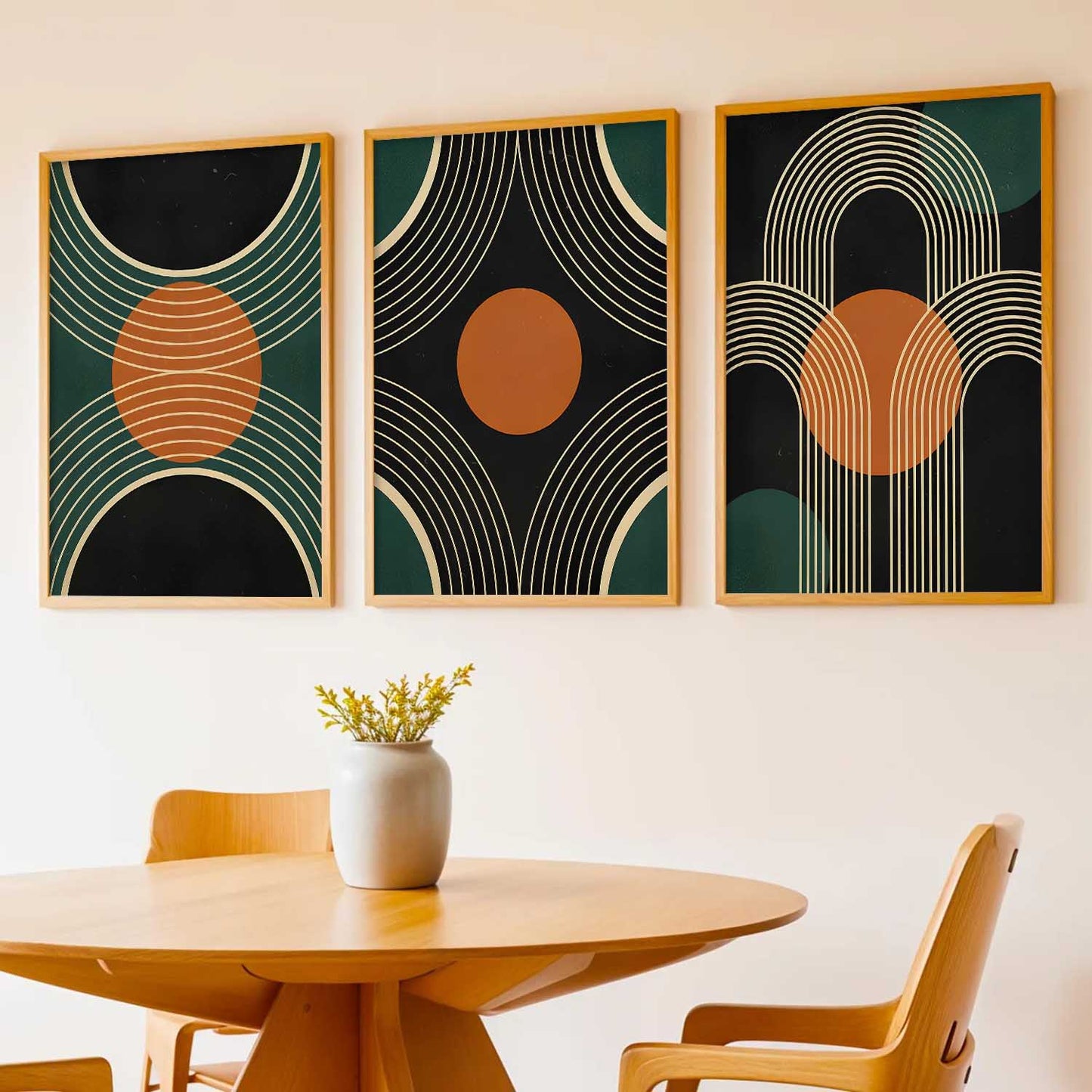 Boho Art Home Decoration Painting | Aesthetic Paintings With Frame For Living Room Bed Room Hotel Wall Decor Digital Reprint