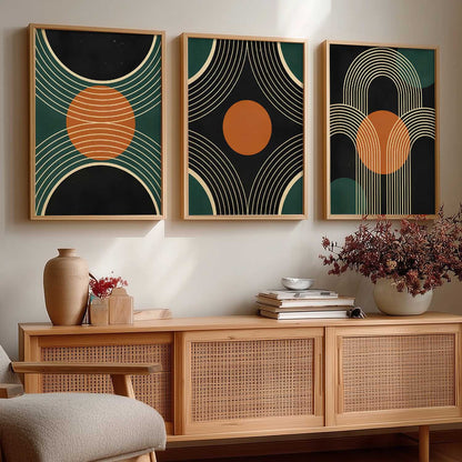 Boho Art Home Decoration Painting | Aesthetic Paintings With Frame For Living Room Bed Room Hotel Wall Decor Digital Reprint