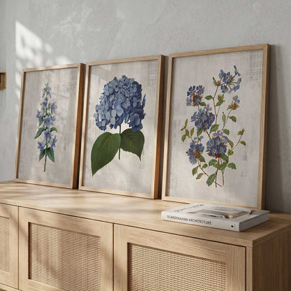 Floral Framed Wall Art Prints | Set of 3 | Home Decor